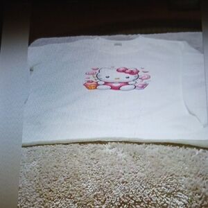 Hello Kitty White Long Sleeve Shirt